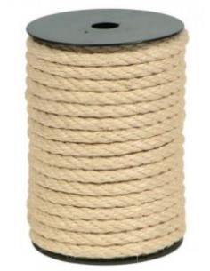 Cuerda de sisal – 4 cabos – 6 mm × 220 m – Carrete – Blanca