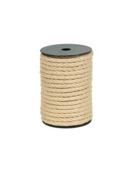 Cuerda de sisal – 4 cabos – 14 mm × 110 m –Bobina – Blanca