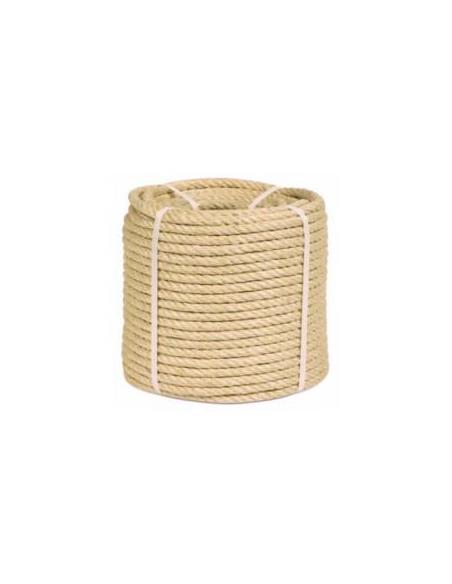 Cuerda de sisal – 4 cabos – 26 mm × 110 m –Bobina – Blanca