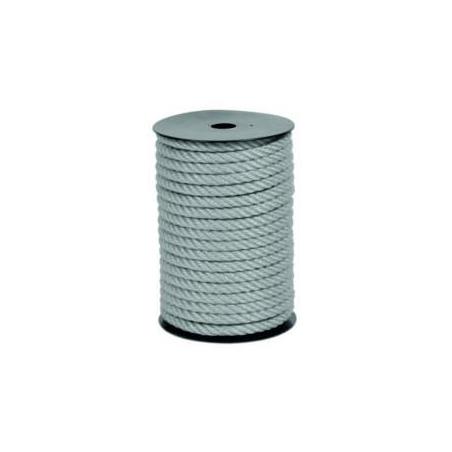 Cuerda de plástico – 6mm × 100 m – Gris