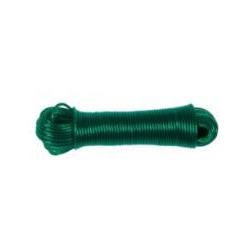 Madeja plastificada verde – 4 mm × 10 m – Con cable de acero