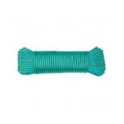 Madeja de polipropileno trenzado – 4 mm × 10 m – Blanco/Verde