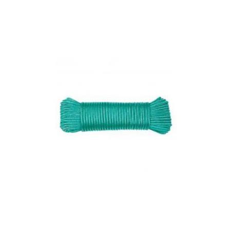 Madeja de polipropileno trenzado – 4 mm × 20 m – Blanco/Verde