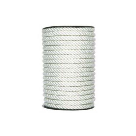 Nylon brillante torcido – 14mm × 100 m – Blanco
