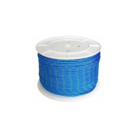 Trenza de nylon brillante – 4 mm × 200 m – Azul/Amarillo