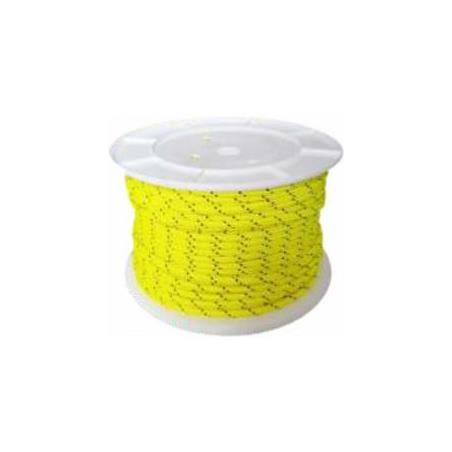 Trenza de nylon brillante – 10 mm × 100 m – Amarillo flúor/Pinta