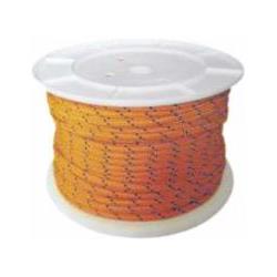 Trenza de nylon brillante – 8 mm × 100 m – Naranja flúor/Pinta