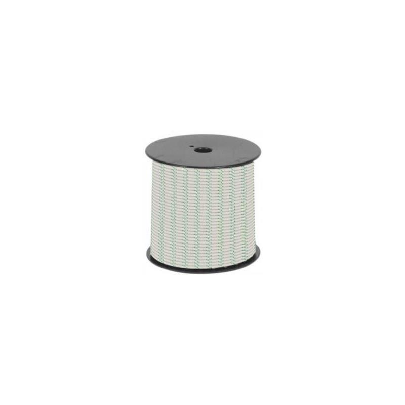Hilo riel pulsera – 3 mm × 50 m – Blanco/Verde