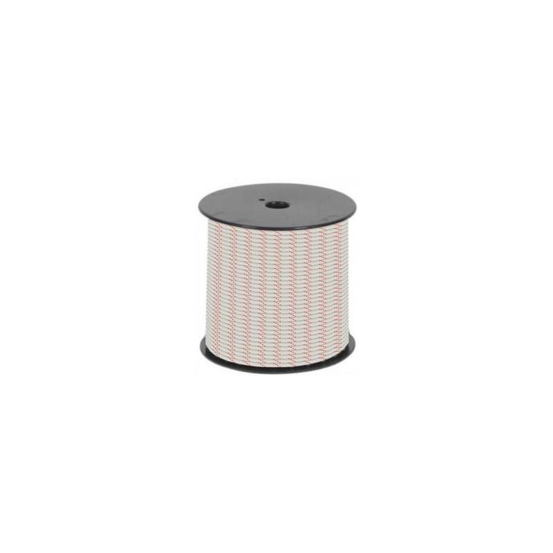 Hilo riel pulsera – 3 mm × 50 m – Blanco/Rojo