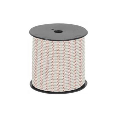 Hilo riel pulsera – 3 mm × 50 m – Blanco/Rojo
