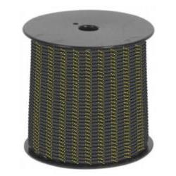 Hilo riel pulsera – 3 mm × 50 m – Negro/Amarillo