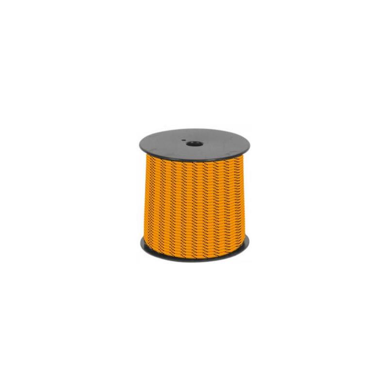 Hilo riel pulsera – 3 mm × 50 m – Naranja flúor/Negro