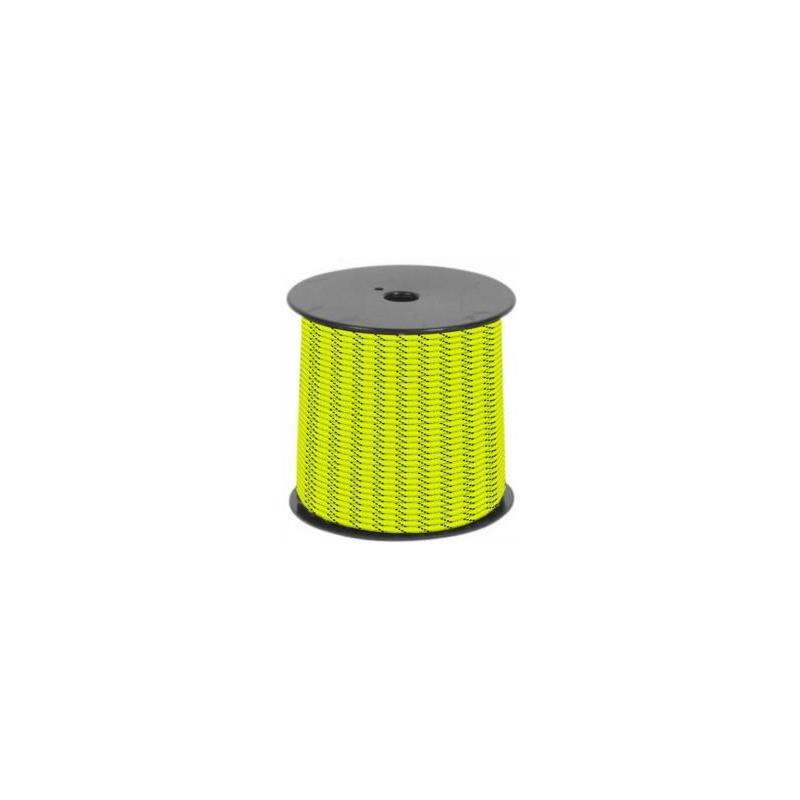 Hilo riel pulsera – 3 mm × 50 m – Amarillo flúor/Negro