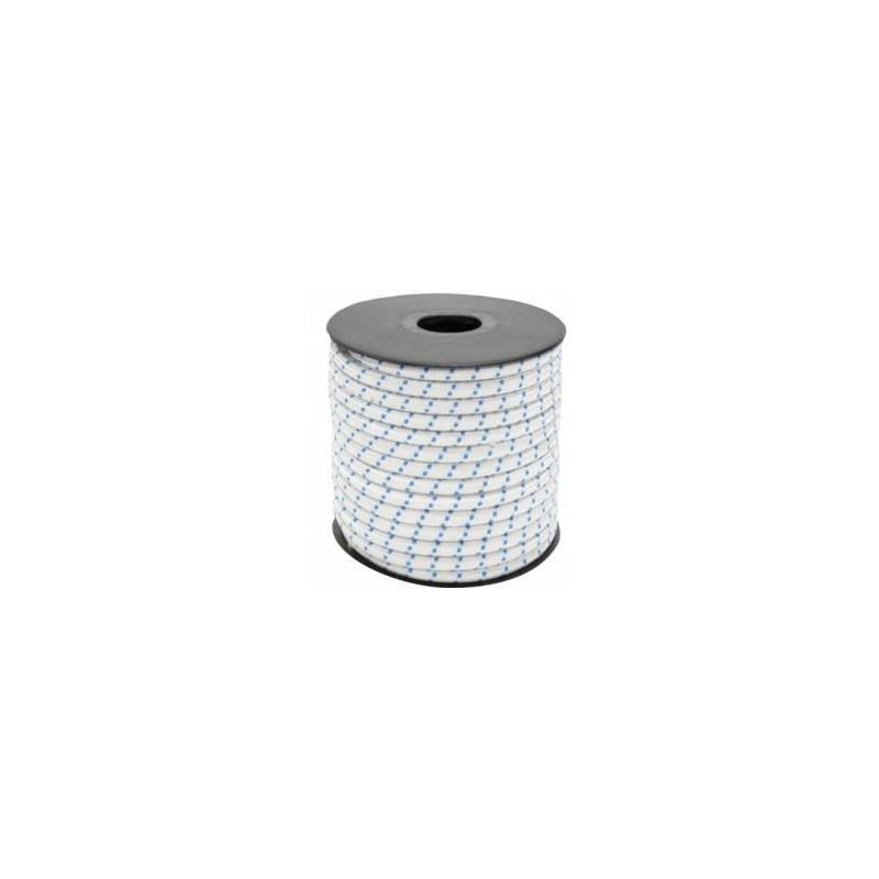 Goma elástica – 6 mm × 200 m – Blanca/Azul