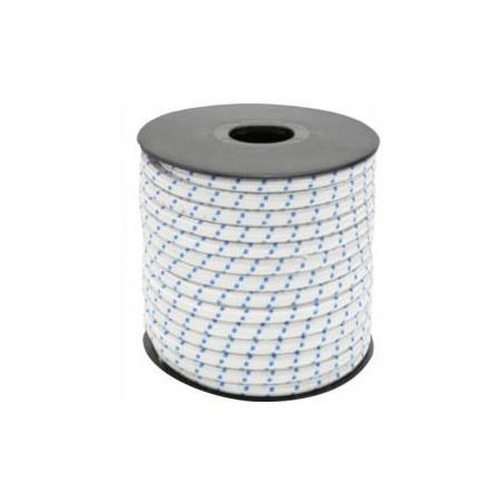 Goma elástica – 8 mm × 100 m – Blanca/Azul