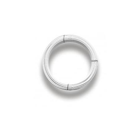 Alambre plastificado – 3 mm × 15 m – Blanco